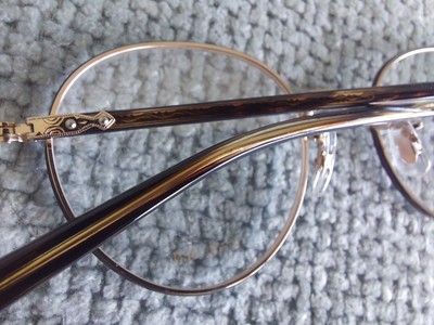 EYEVAN 7285 ROUND Titanium Eyeglasses Frames Model E-0504 Gold Tortoise  48-21