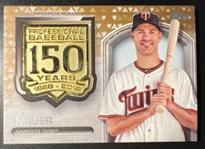 2019 Topps 150th Anniversary Manufactured Medallion Gold #AMMJM Joe Mauer