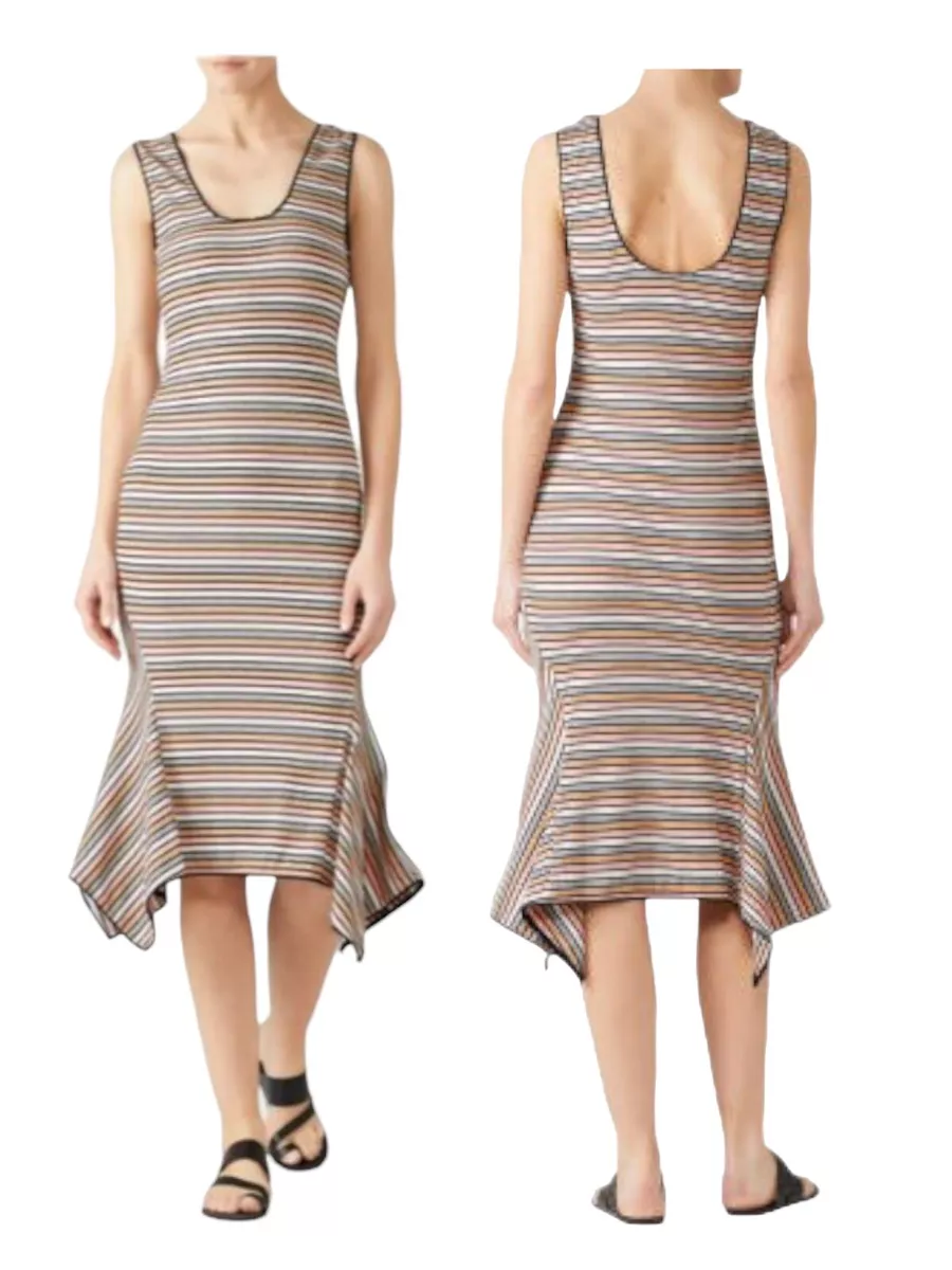 Striped midi tank dress cheap