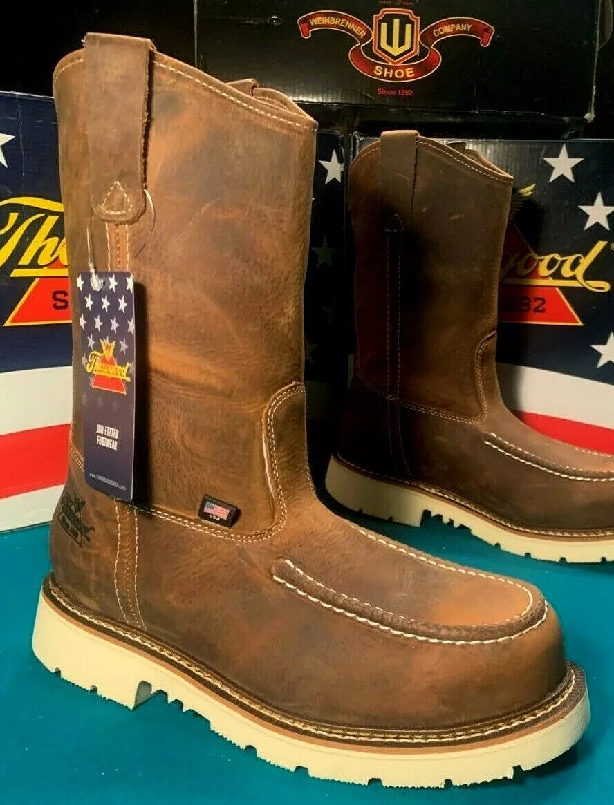 Thorogood Men Size 13 D 804 3311 Steel EH Safety Moc Toe