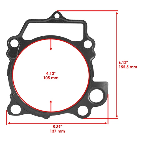 Cylinder Intake Exhaust Gasket Valve Kit for Yamaha YZ450F 2006 2007 2008 2009 - Bild 10 von 13