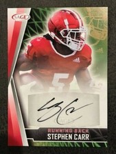 STEPHEN CARR 2022 Sage Low Series Football AUTO AUTOGRAPH Indiana