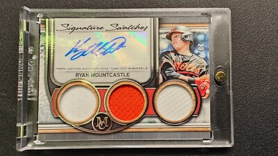 2023 Topps Signature Swatches Ryan Mountcastle Orioles Triple Patch Auto 297/399