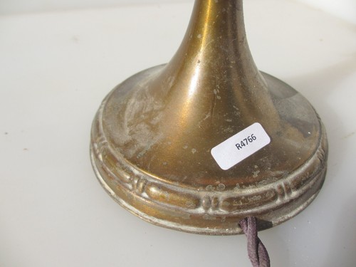 Antique Brass Light Lamp Base Lighting Old Vintage Adjustable "Bryant" 8"H - Picture 4 of 14