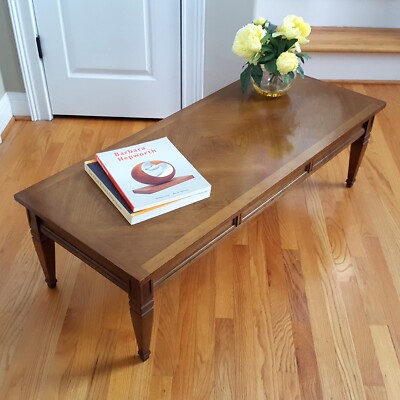 Vintage MCM Bassett Cocktail/Coffee Table Solid Walnut