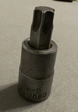 K-D Tools - T60 Torx Socket Driver, 1/2” Drive   , Part# 531560