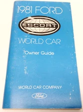 1981 Ford Escort Factory Original Glovebox Owners Manual Book