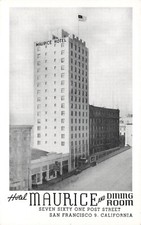 Postcard Hotel Maurice San Francisco California CA White Border