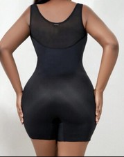 NEW Shiny Shapewear 3X All-In-One Girdle Bodysuit Long Leg Panty Wire Free