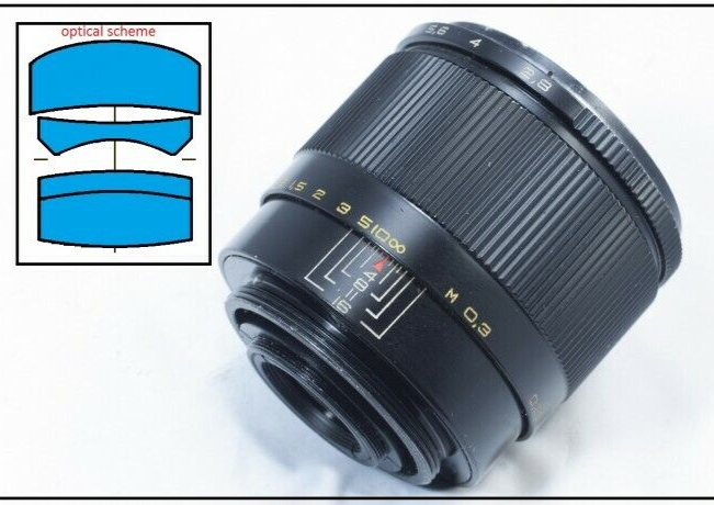 Industar 61 L/Z f/2.8 50mm Portrait Manual DSLR MACRO Lens M42
