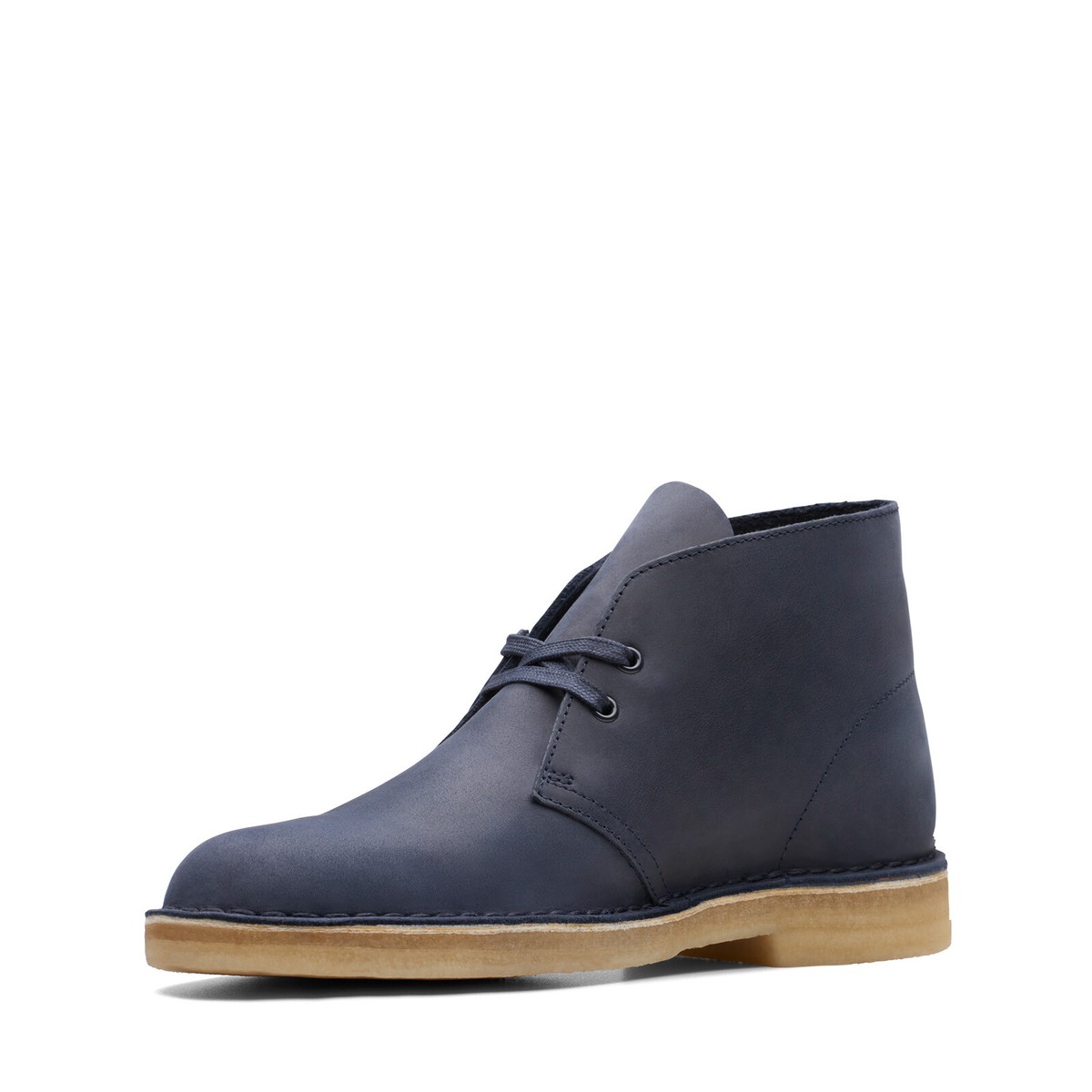 Clarks Desert Boot 26174058 Mens Blue Leather Lace Up Ankle Boots 
