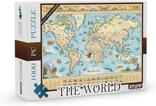 The World 1000 Piece Jigsaw Puzzle Xplorer Maps New