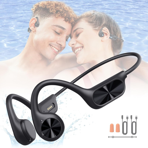Swimming Headphones Bone Conduction, Waterproof Earbuds IP68 Bluetooth 5.3, 32G