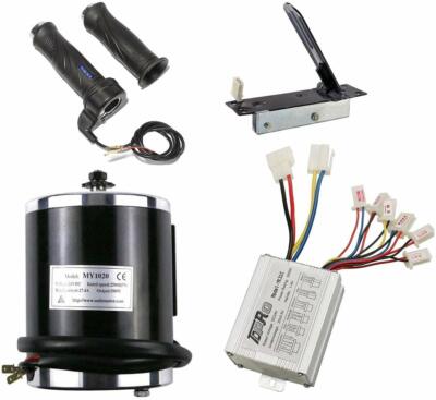 DC 500W 24V Brush Motor Controller+Throttle Grip Pedal Go Kart E-Bike Scooter 