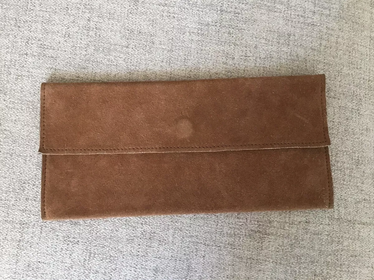 Mark And Graham Suede Leather Envelope Clutch Handbag eBay