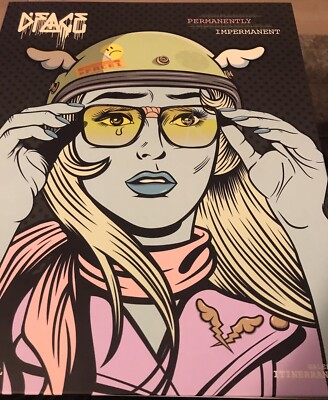 D*Face Permanently Impermanent Book  Screen Printed Cover Signed & Stamped DFace