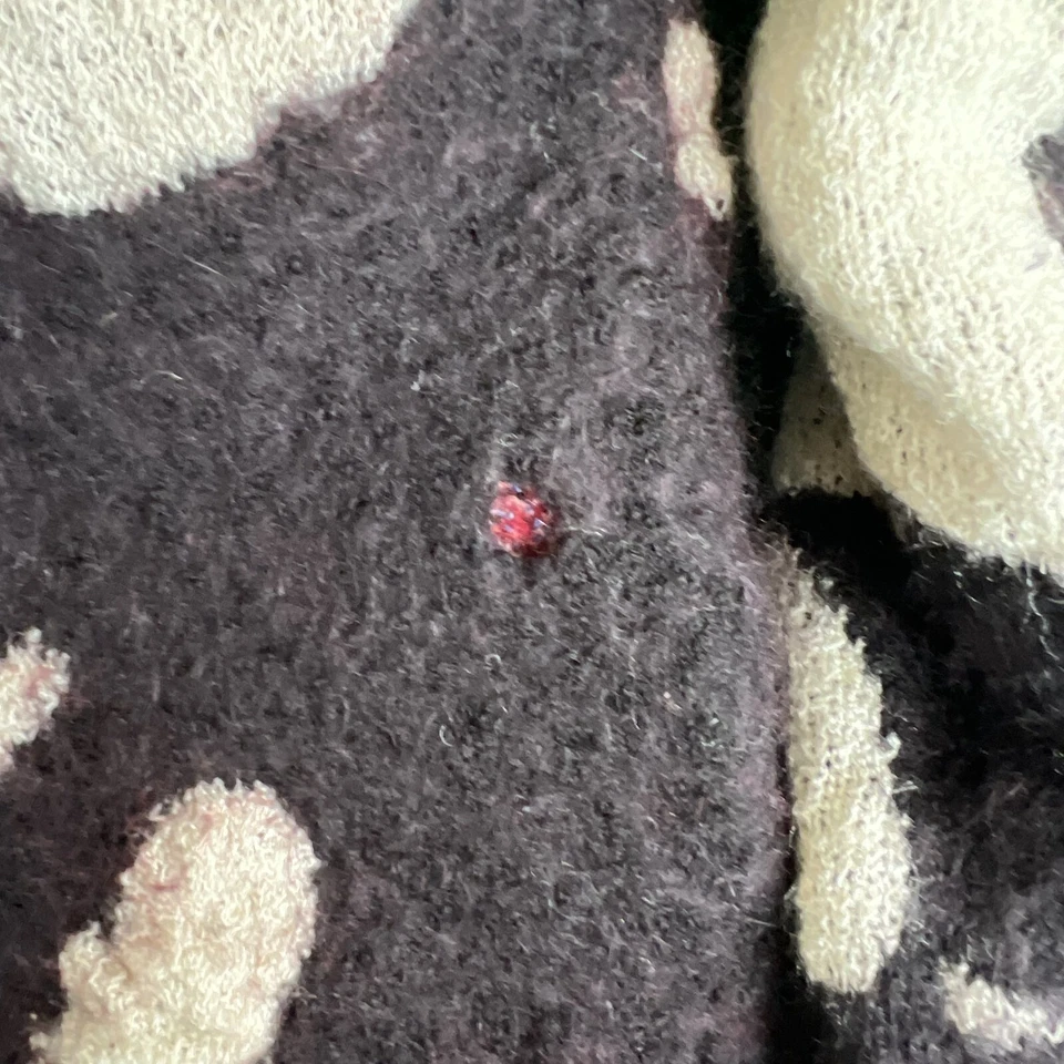 VTG Coogi Style Sweater Womens Small Black 3D Knit Henley Wool Acylic 80s 90s - Image 4 of 4