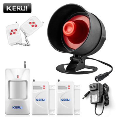 Wireless Home Protection Alarm Kit Door Detector Remote Fob Loud Sound
