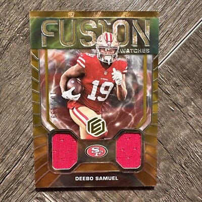 Deebo Samuel 2022 Panini Elements Orange Fusion Swatches Patch 107/199 49ers