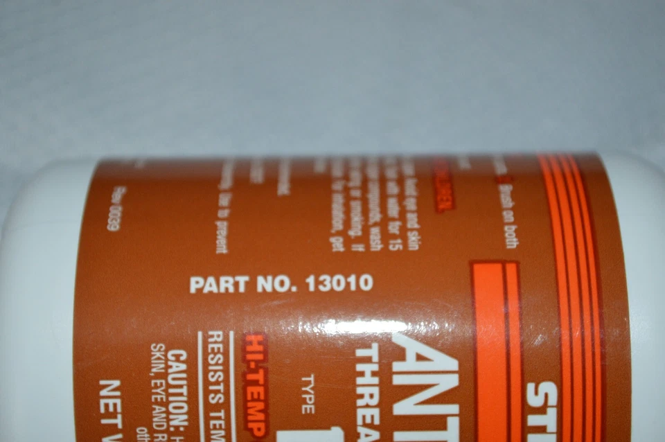 STEELMAN ANTI-SEIZE THREAD TREATMENT TYPE 13 HI-TEMP COPPER FORMULA 13010 8 OZ. - Image 4 of 4