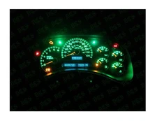 Green DiY Led Upgrade Kit GM Instrument Cluster Gauges Speedo Dash Trucks Suv's