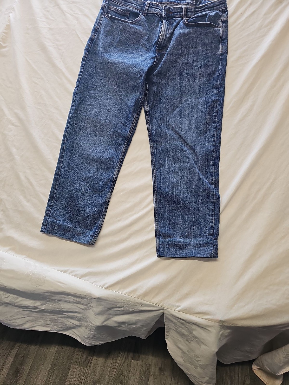 Tu Men's Blue Straight Leg Denim Jeans - Size 34S l29 SS190 image 4