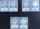 (3 SETS) - 2024 PEACE MORGAN SILVER DOLLAR SET PCGS MS70 ADVANCE RELEASE DAMSTRA