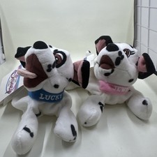 Disney Store Bean Bag   101 Dalmatians Lucky  Jewel w/Tags   1990s 8  