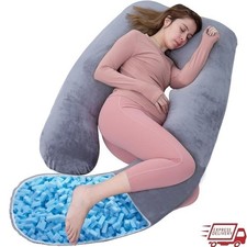 Adjustable Memory Foam Maternity Pillow Multi-position Support Pregnancy Comfort