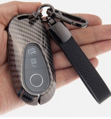 Metall-Kohlefaser-Autos chl üssel anhänger für Mercedes-Benz EQE EQS GLC