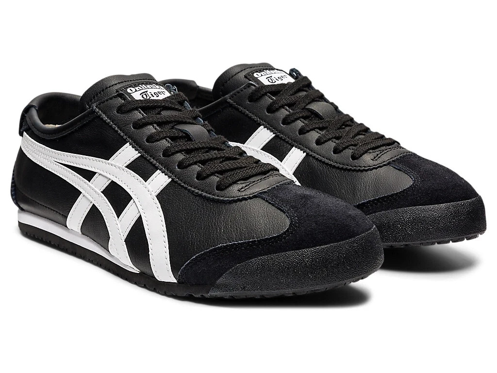 Authentic Onitsuka Tiger MEXICO 66 BLACK WHITE Low Top free