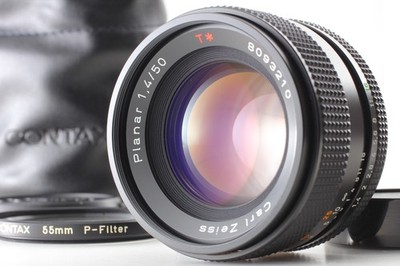 Top MINT w/ Case Filter ] Contax Carl Zeiss Planar T* 50mm f1.4