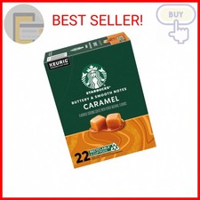 Starbucks K-Cup Coffee Pods, Caramel Naturally Flavored Coffee For Keurig Brewer