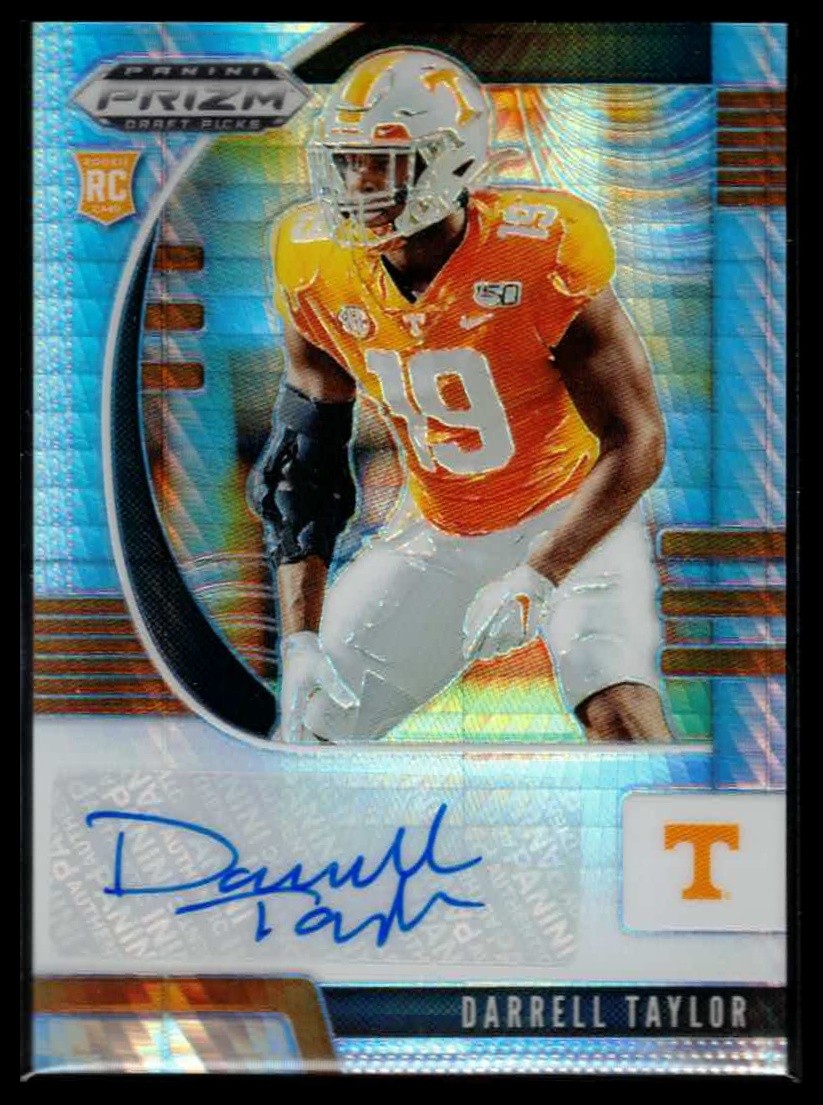 Darrell Taylor Panini Prizm Draft Picks #298 Autograph-Hyper Prizm