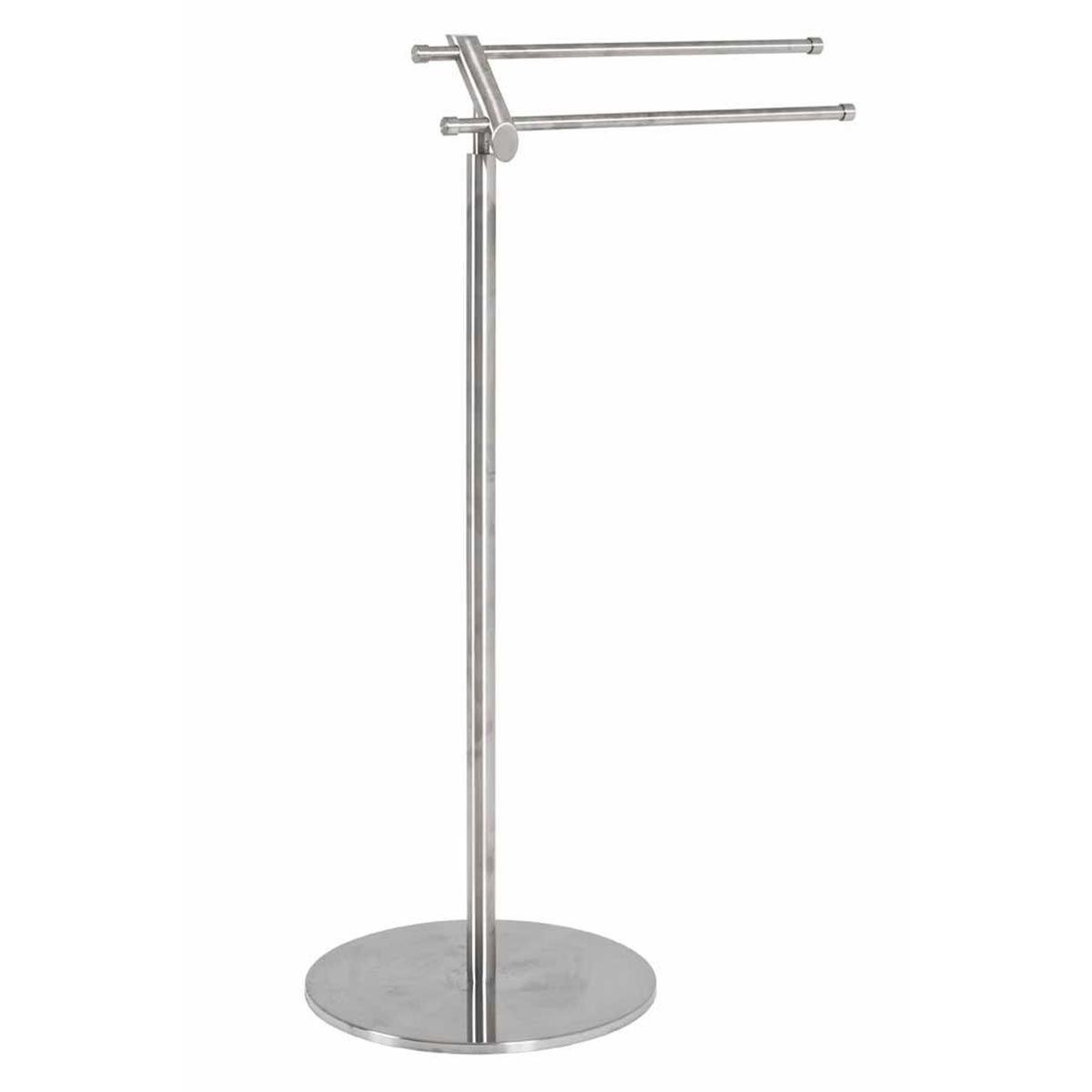 Porte-serviettes 84cm argenté Lino anti-humidité pour grand drap de bain