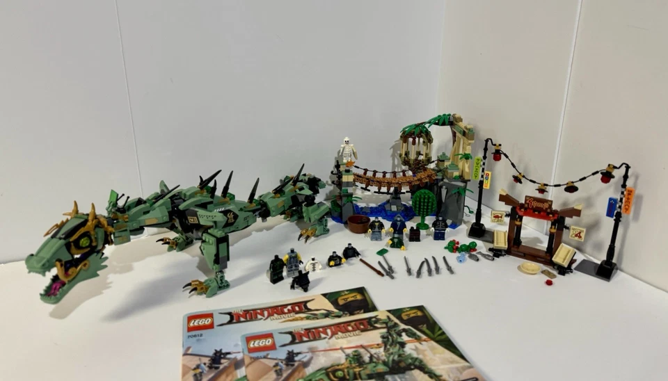 Lego Ninjago Juego Incompleto Lote Mech Dragon 70612 Master Falls 70608 + Extras Foto 2 de 4