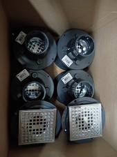 10PK Oatey Round PVC Shower Drain w/ 4-3/16" Square Screw-In Chrome Drain Cover