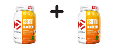 2 x Dymatize ISO 100 Clear (900g) Peach Ice Tea (66,66 EUR/kg)
