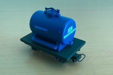 EGGER BAHN H0e Eigenbau Unikat Milchtankwagen "Weihenstephan" Schmalspurbahn