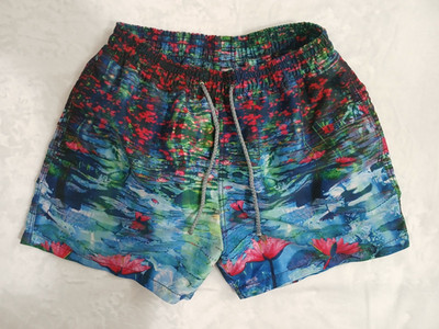 Papua Men's Tropical Floral Swim Board Shorts Size S