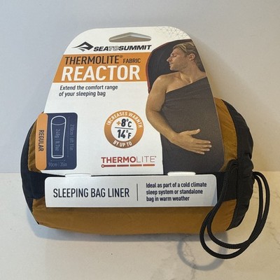 Sea To SUMMIT Thermolite Fabric Reactor Regular Sleeping Bag Liner/  New