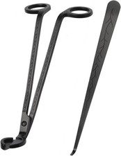 Black, Stainless Steel, Candle Wick Trimmer and Dipper Set