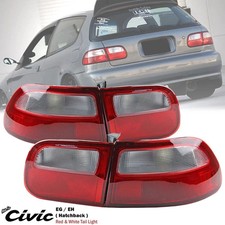 New Red White Rear Tail Light Lamp For Honda Civic Sr3 Eg Eg6 3door 1992-1995 New Red White Rear Tail Light Lamp For Honda Civic Sr3 Eg Eg6 3door 1992-1995