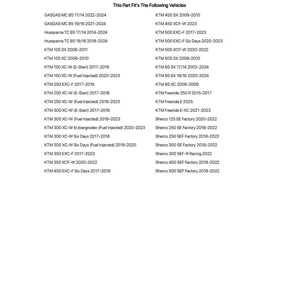 Tusk Rear Shock Seal Kit For KTM 500 EXC-F Six Days 2020-2023 - Image 4 of 4