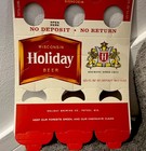 2- Vintage •NEW OLD STOCK• “HOLIDAY Beer” 6 Pack Bottle Carrier Box Potosi Wisc. — photo 2