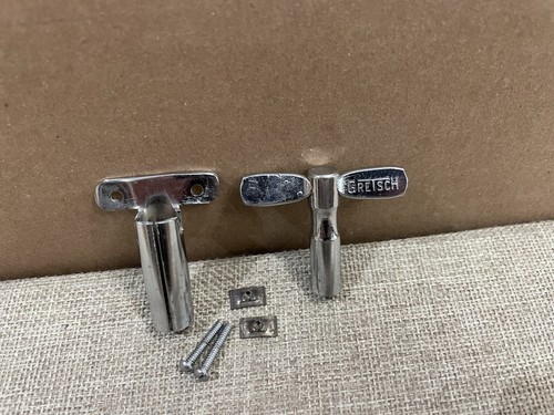 Gretsch 50s 60s Vintage Round Badge Era Snare Drum Key and Shell Mounted Holder - 第 1/4 張圖片
