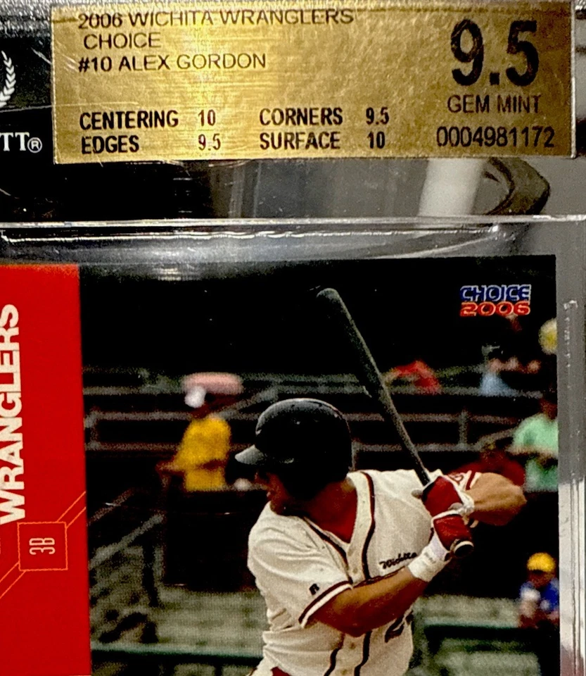 2006 Wichita wranglers choice #10 Alex Gordon. GGS 9.5 💎 - Image 2 of 3