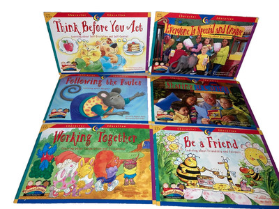 Regina C Burch Working Together Book Lot Friends Think Before You Act Paperbacks