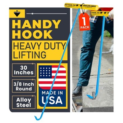 T&T Tools Heavy Duty Handy Hook   Portable 30 Inch with 3/8'' Round Pump Hook ...