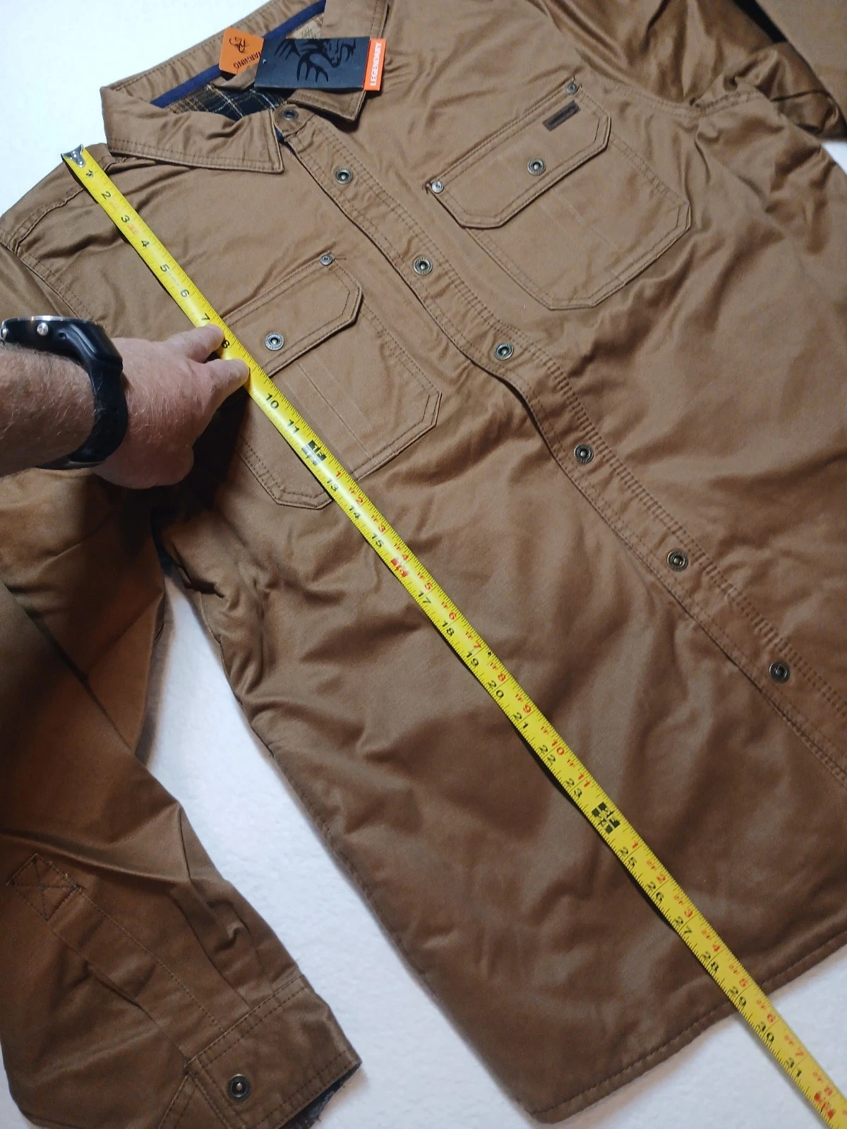 Men's Concealed Carry Journeyman Shirt Jacket Size Large Shacket NEW image 4